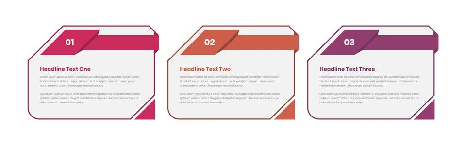 Closed envelope style business steps infographic template design Stock Illustration