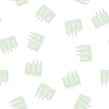 Closed factory glyph seamless pattern イラスト素材