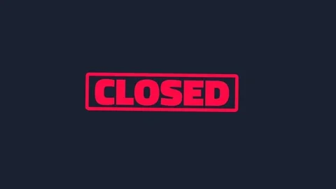 Closed Stock Footage 283946918