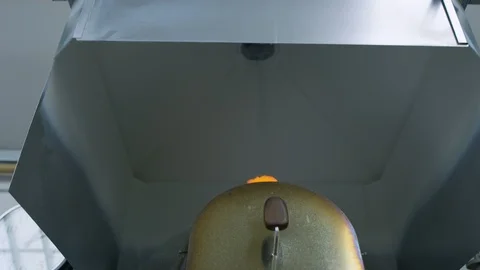 Closed furnace in workshop Video stock 107939942