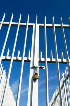 Closed gate Stock Photos