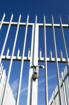Closed gate Stock Photos
