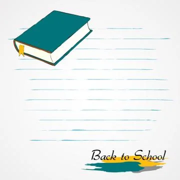 Closed green book Stock Illustration