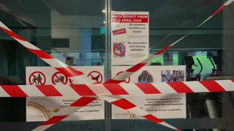 CLOSED GYM FACILITIES Stock Footage 133768246