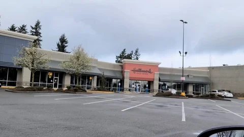 Closed Hallmark store due to Corona virus social distancing Stock Footage 127400842