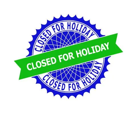 CLOSED FOR HOLIDAY Bicolor Clean Rosette Template for Stamps イラスト素材