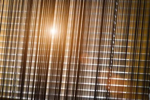 Closed horizontal blinds Stock Photos