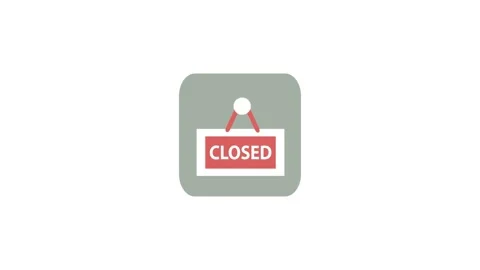 Closed icon animation for video motion graphics Stock Footage 149934628