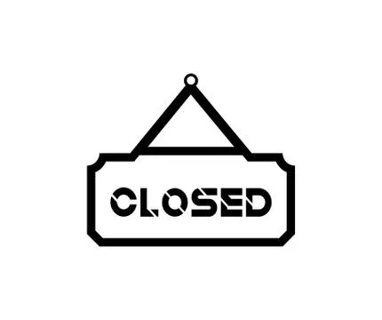 Closed icon illustration vector Stock Illustration