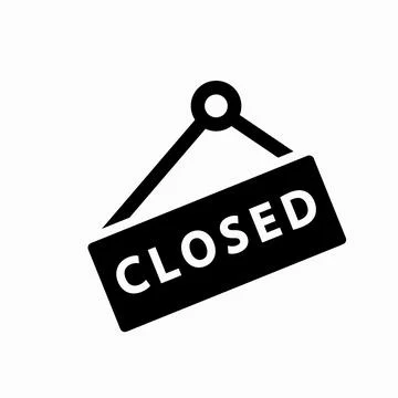 Closed Icon Vector Design Template Illustration. Closed sign icon templates Stock Illustration