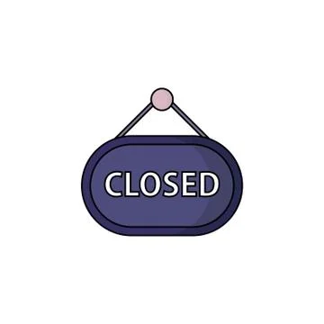 Closed icon. vector illustration Stock Illustration