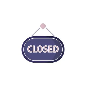 Closed icon. vector illustration Stock Illustration