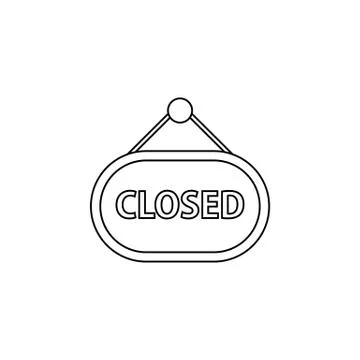 Closed icon. vector illustration Stock Illustration