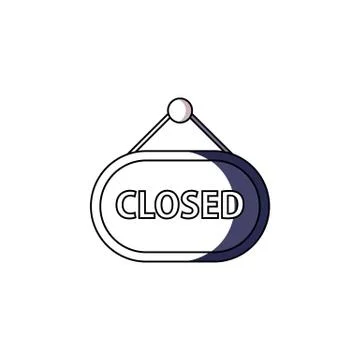 Closed icon. vector illustration Stock Illustration