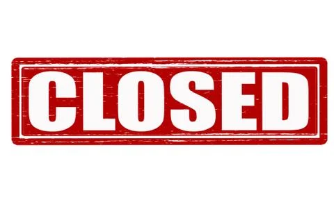 Closed Stock Illustration