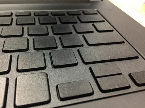 Closed up the keyboard of laptop on the table Foto stock
