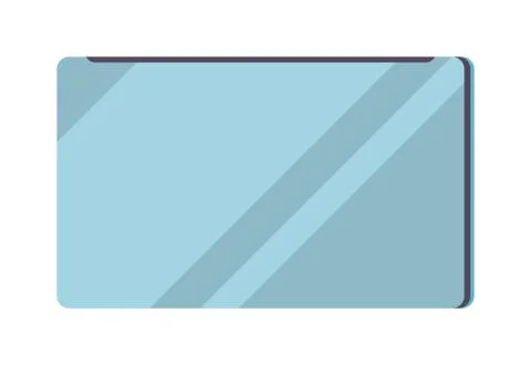 Closed laptop computer notebook icon illustration isolated on white Illustrazione stock