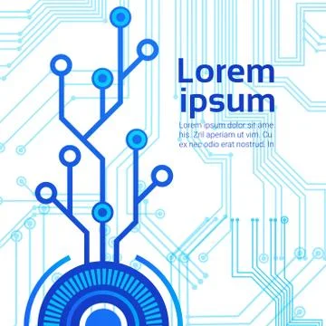 Closed Lock Access Technology Concept Of Data Protection And Security Stockillustratie