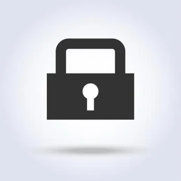 Closed lock icon Stock Illustration