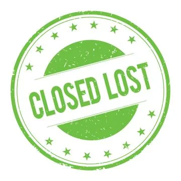 CLOSED-LOST stamp sign Stock Illustration