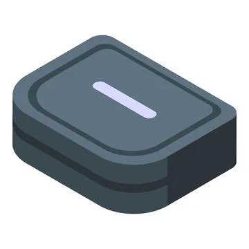 Closed lunchbox isometric icon representing food storage Stockillustratie