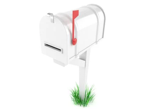 Closed mailbox Stock Illustration