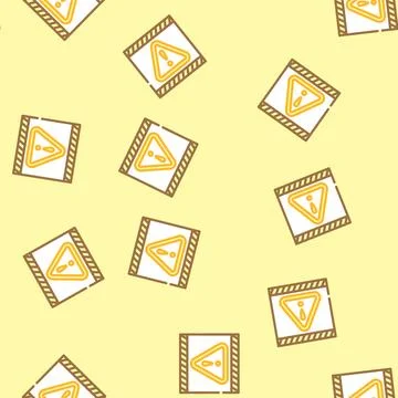 Closed maintenance information vector seamless pattern Illustrazione stock