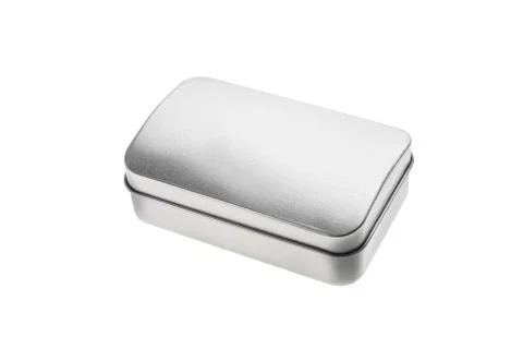 Closed metal box container Stock Photos