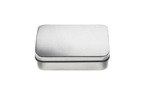 Closed metal box container Stock Photos