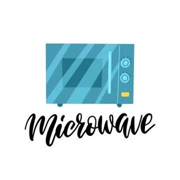 Closed Microwave vector flat illustration symbol object. Icon style concept d Illustrazione stock