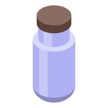 Closed modern thermo bottle keeping warm drink hot Stock Illustration