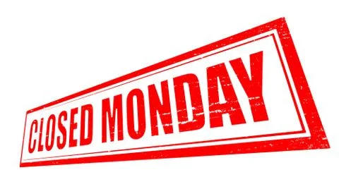 Closed monday Stock Illustration
