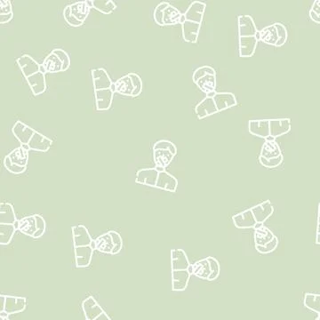 Closed money line vector seamless pattern Stock Illustration