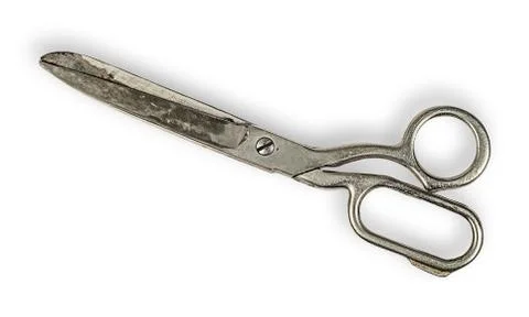 Closed old tailor scissors Stock Photos