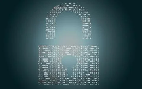 Closed Padlock on digital background Stock Illustration