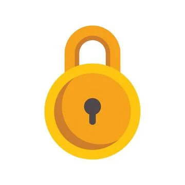Closed padlock ensuring security and privacy protection Stock-Illustration