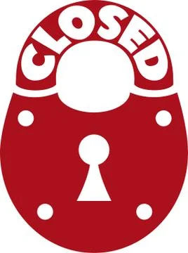 Closed padlock Stock Illustration