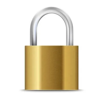 Closed padlock Stock Illustration