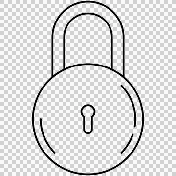 Closed padlock Stock Illustration