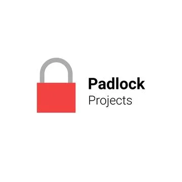 Closed Padlock Logo Concept for Security. Stockillustratie
