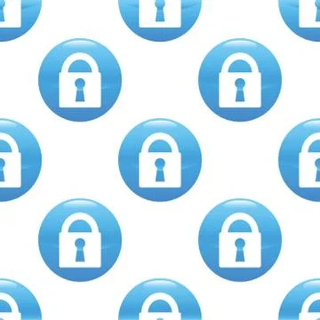Closed padlock sign pattern Illustrazione stock