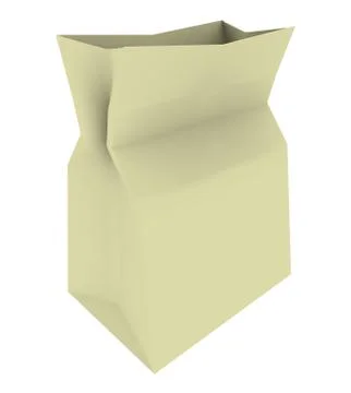 Closed paper bag Stock Photos