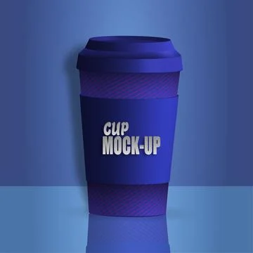 Closed paper cup Stock Illustration