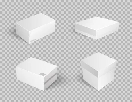 Closed Parcel Icon Vector Takeaway Package Boxes Illustrazione stock