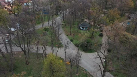 Closed Park due to Coronavirus Lockdown, Pandemic outbreak, April 20th 2020 Stock Footage 132278471