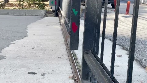 Closed parking lot Stock Footage 220613276