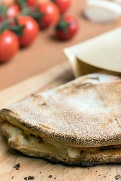 Closed pizza Stock Photos