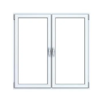 Closed plastic window on white background Stock Illustration
