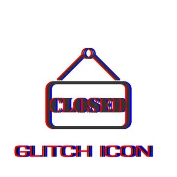 Closed plate icon flat. Stock Illustration
