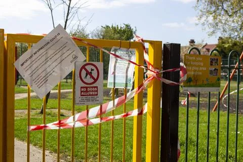 Closed playground Stock Photos